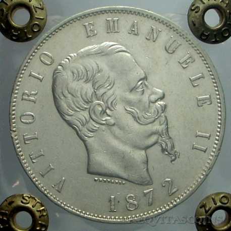 Vitt. Eman. II - 5 Lire 1872 M