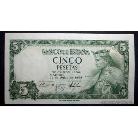 Espana - 5 Pesetas 1954