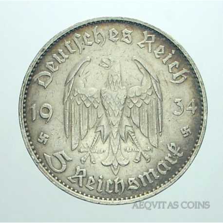 Germany - 5 ReichsMark 1934 G