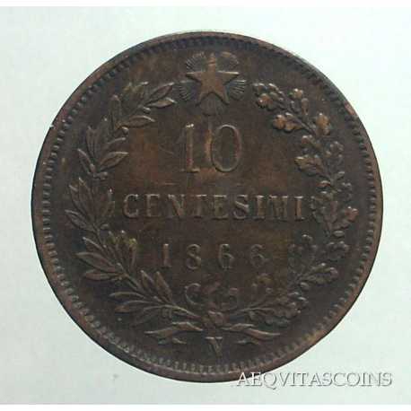 Vitt. Eman. II - 10 Cent 1866 N