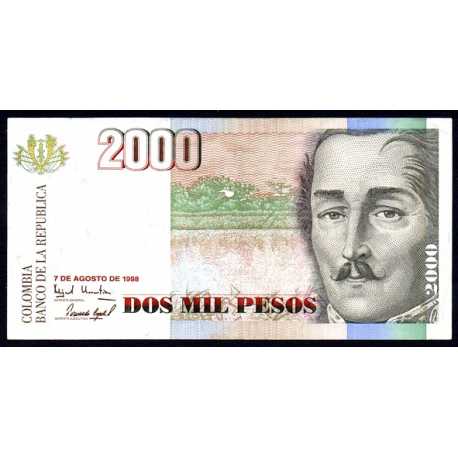 Colombia - 2000 Pesos 1998